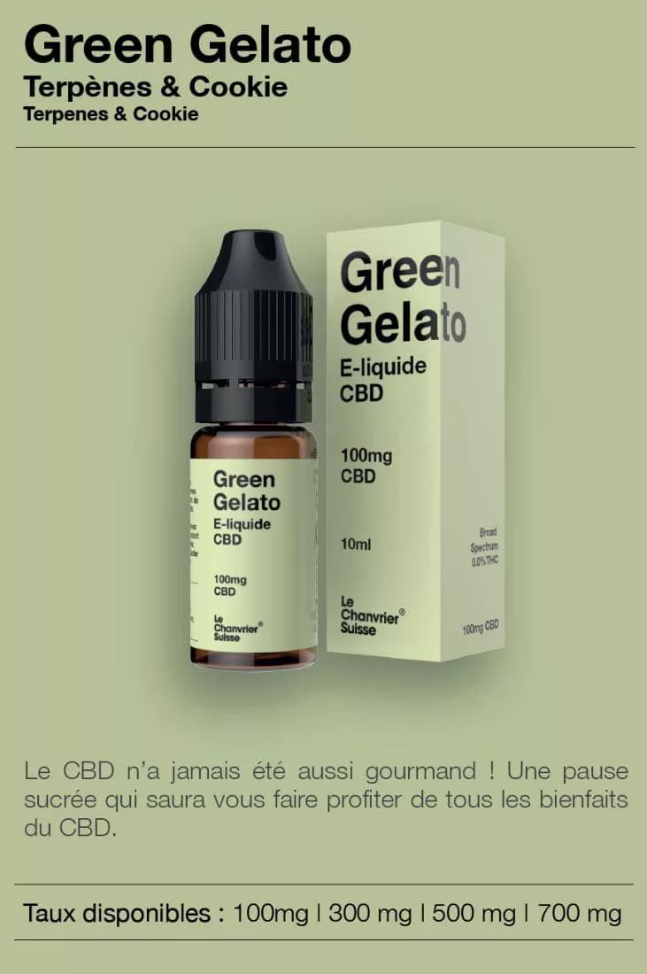 E-liquid CBD Green Gelato
