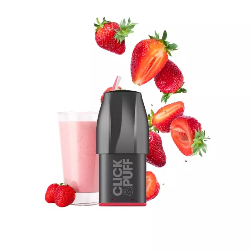 POD X-Bar Click & Puff - Strawberry Milkshake