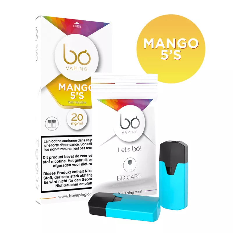 Bo Caps Mango 5s Salt nicotine